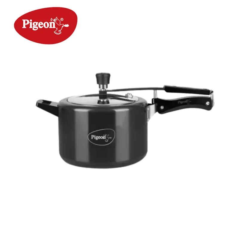 Pigeon 5 Ltr Hard Anodised Pressure Cooker Efficient Cooking Companion AC GHAR